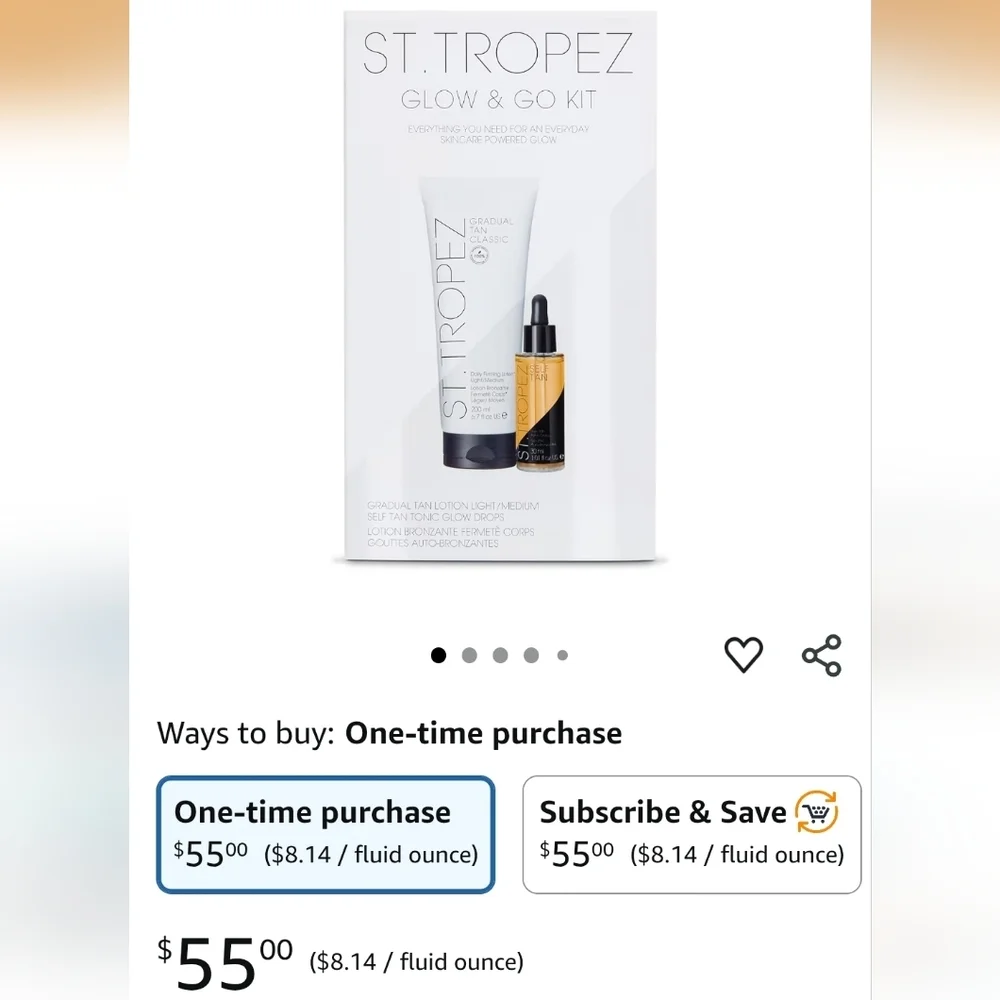 NIB St. Tropez Glow & Go Tanning Essentials Kit